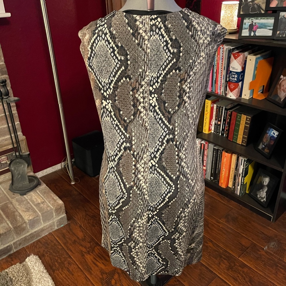 Animal Print Midi Dress Dress Barn - Picture 2 of 3